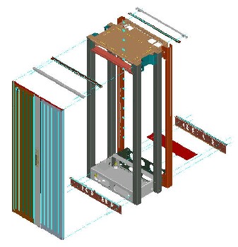 Exploded View of Door Installation